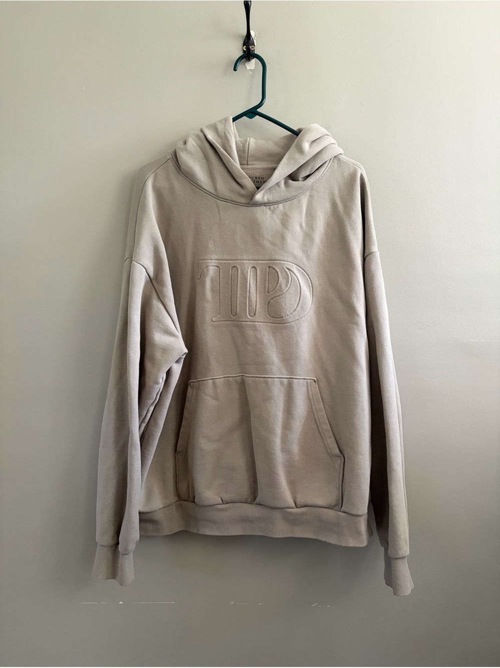 Taylor Swift Tortured Poets Department Hoodie Tan Size XL